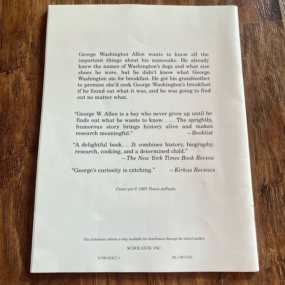 George Washingtons Breakfast Paperback Book - Picture 3 of 4